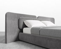 Angelo Bed - Plush Velvet - Glacier Grey 2022