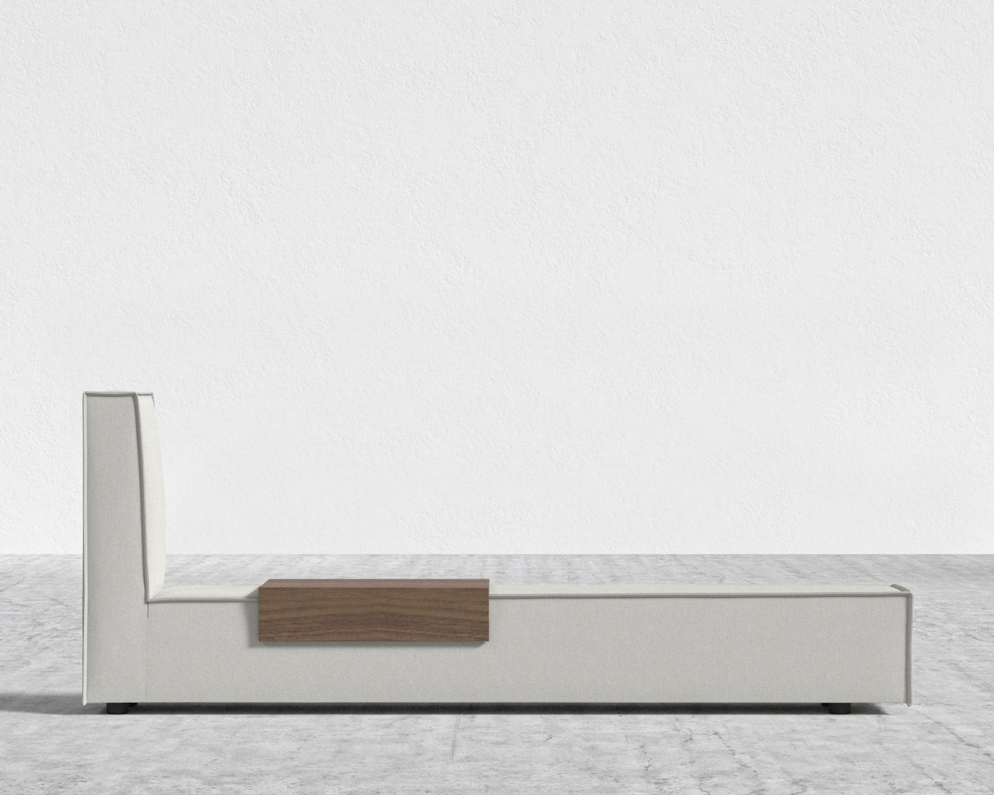 Porter Bed - Extension with Walnut Side Table