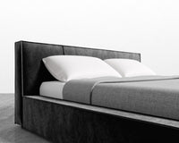 Porter Bed - Vintage Velvet - Black