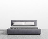 Porter Bed - Vintage Velvet - Glacier Grey