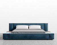 Porter Bed - Vintage Velvet - Solstice