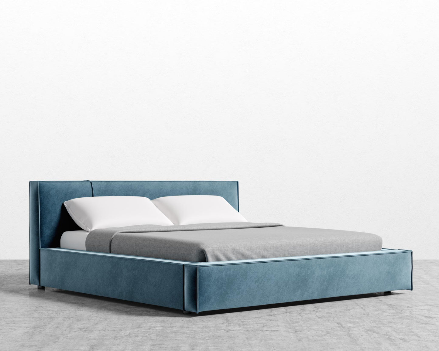 Porter Bed - Vintage Velvet - Solstice