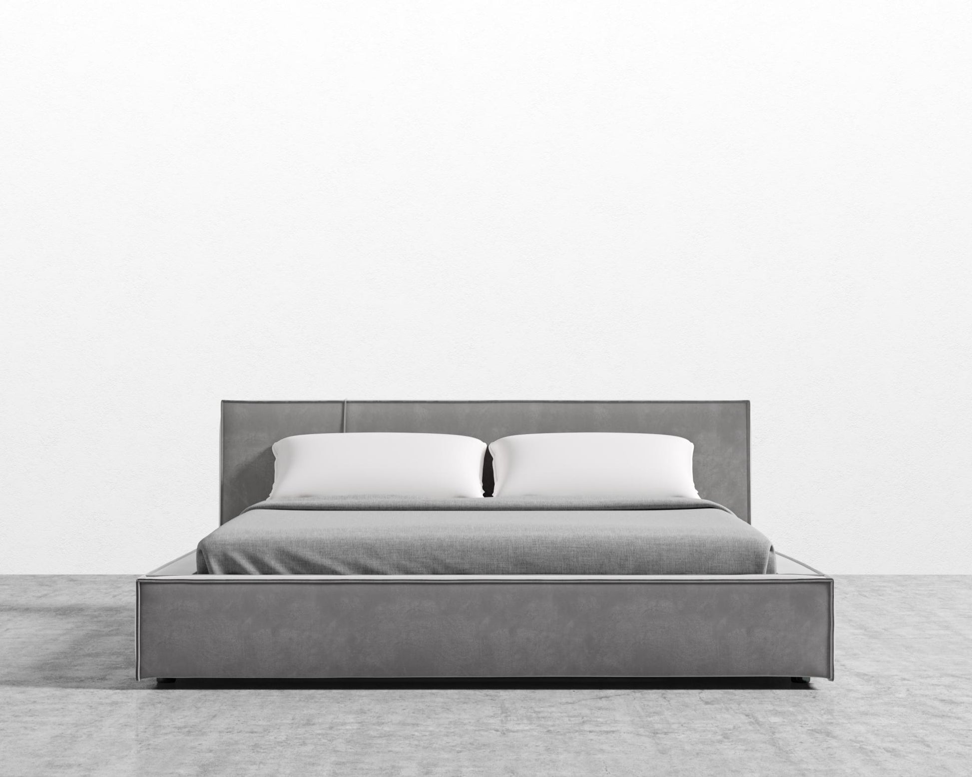 Porter Bed - Plush Velvet - Glacier Grey 2022