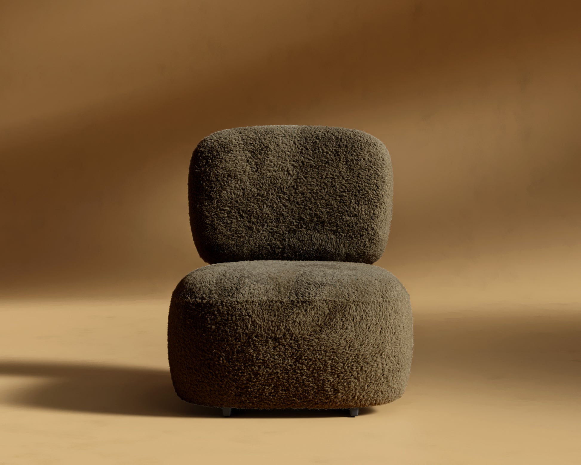 Toro_Lounge_Chair_Shearling - Espresso