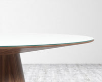 Winston Dining Table - 63in - Glass Top