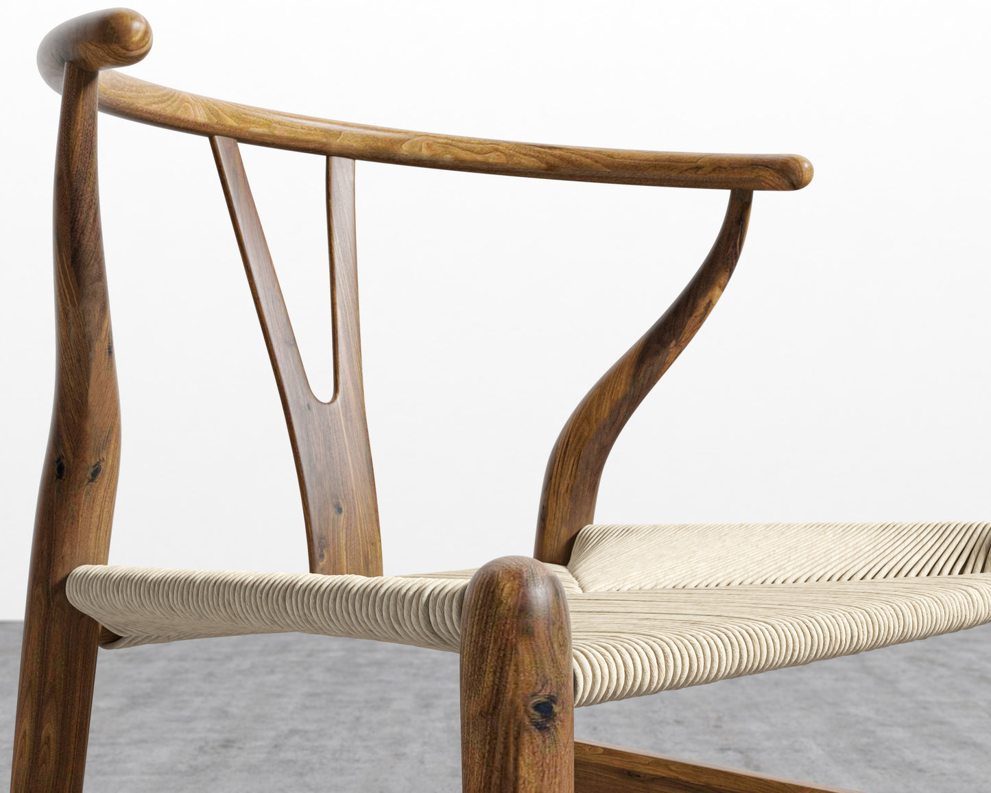 Wishbone Chair - Walnut w/ Natural Seat