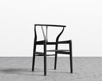 Wishbone Chair - Black w/ Black Seat