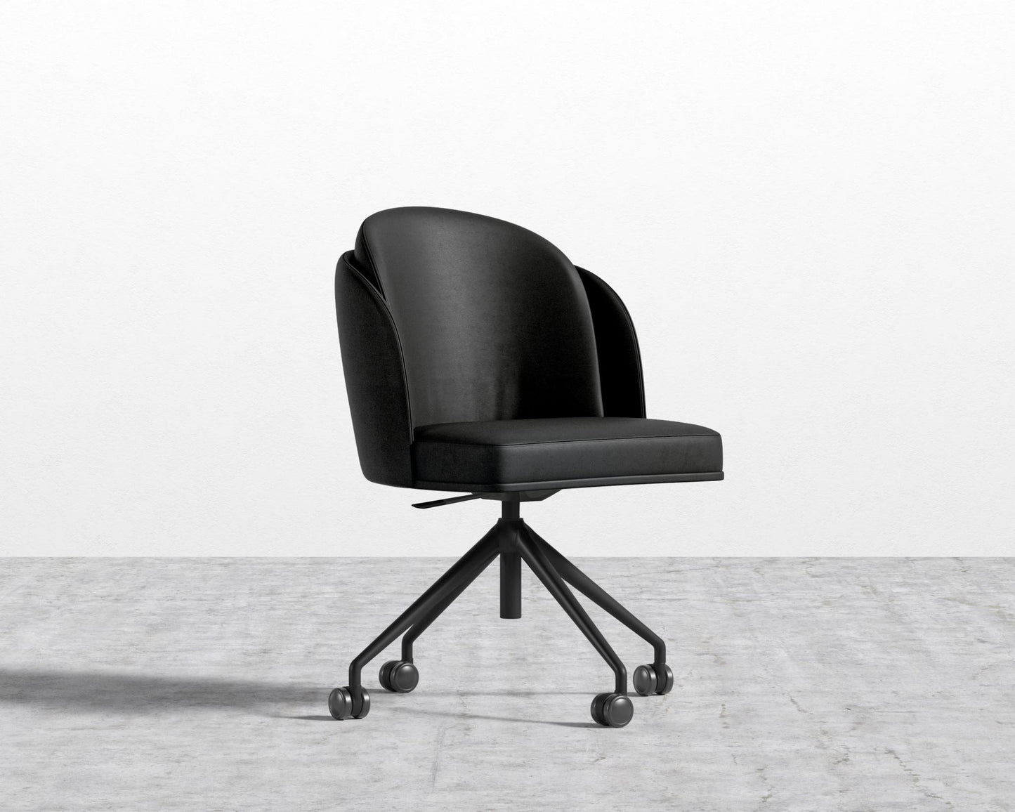Angelo Office Chair - Trento Microfiber Leather - Trento Jet Black
