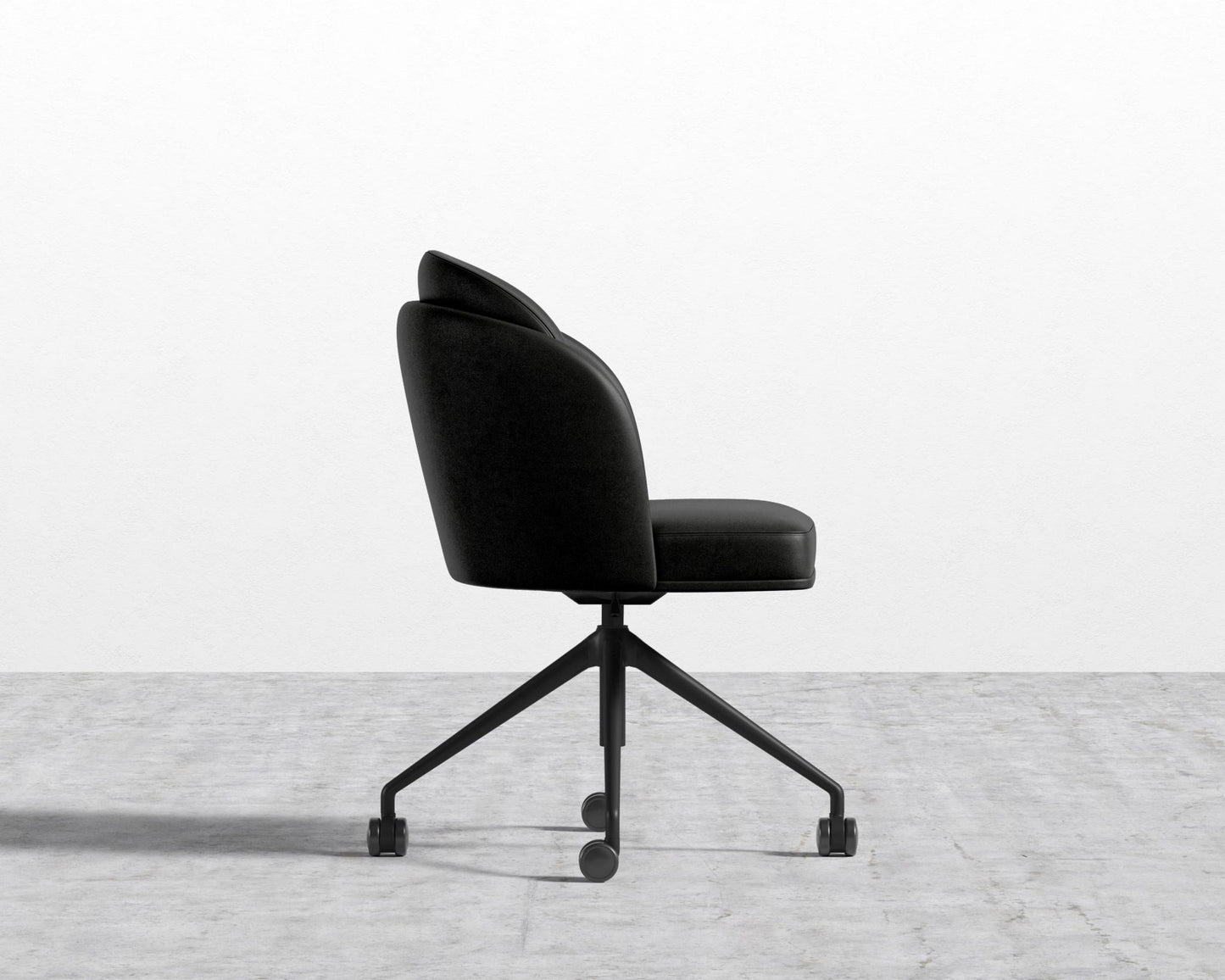 Angelo Office Chair - Trento Microfiber Leather - Trento Jet Black