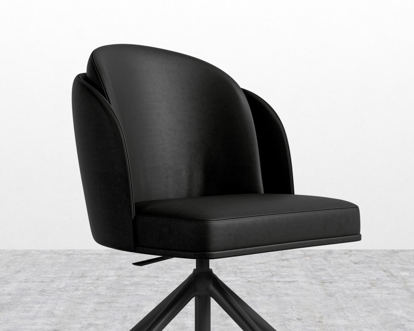 Angelo Office Chair - Trento Microfiber Leather - Trento Jet Black