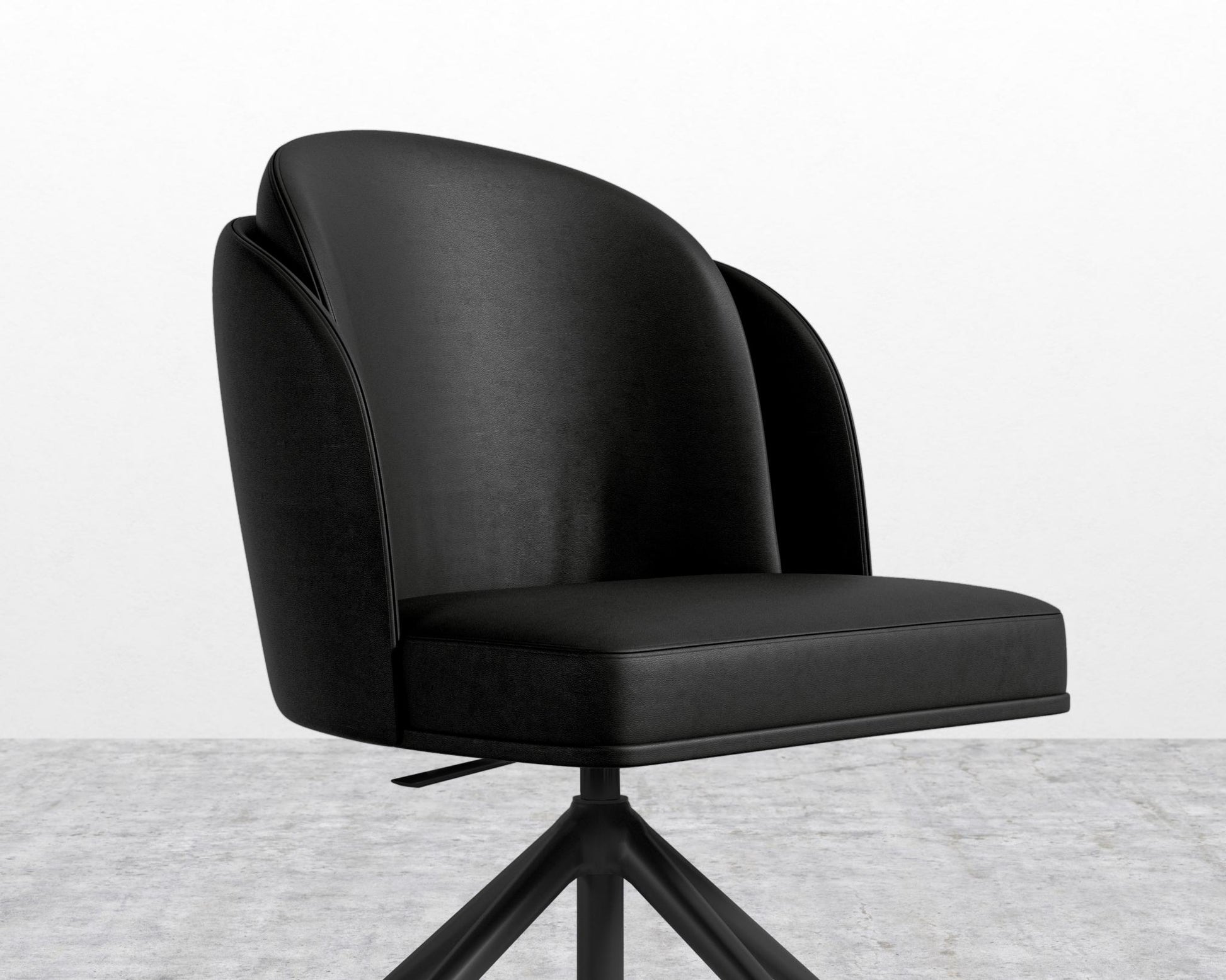 Angelo Office Chair - Trento Microfiber Leather - Trento Jet Black