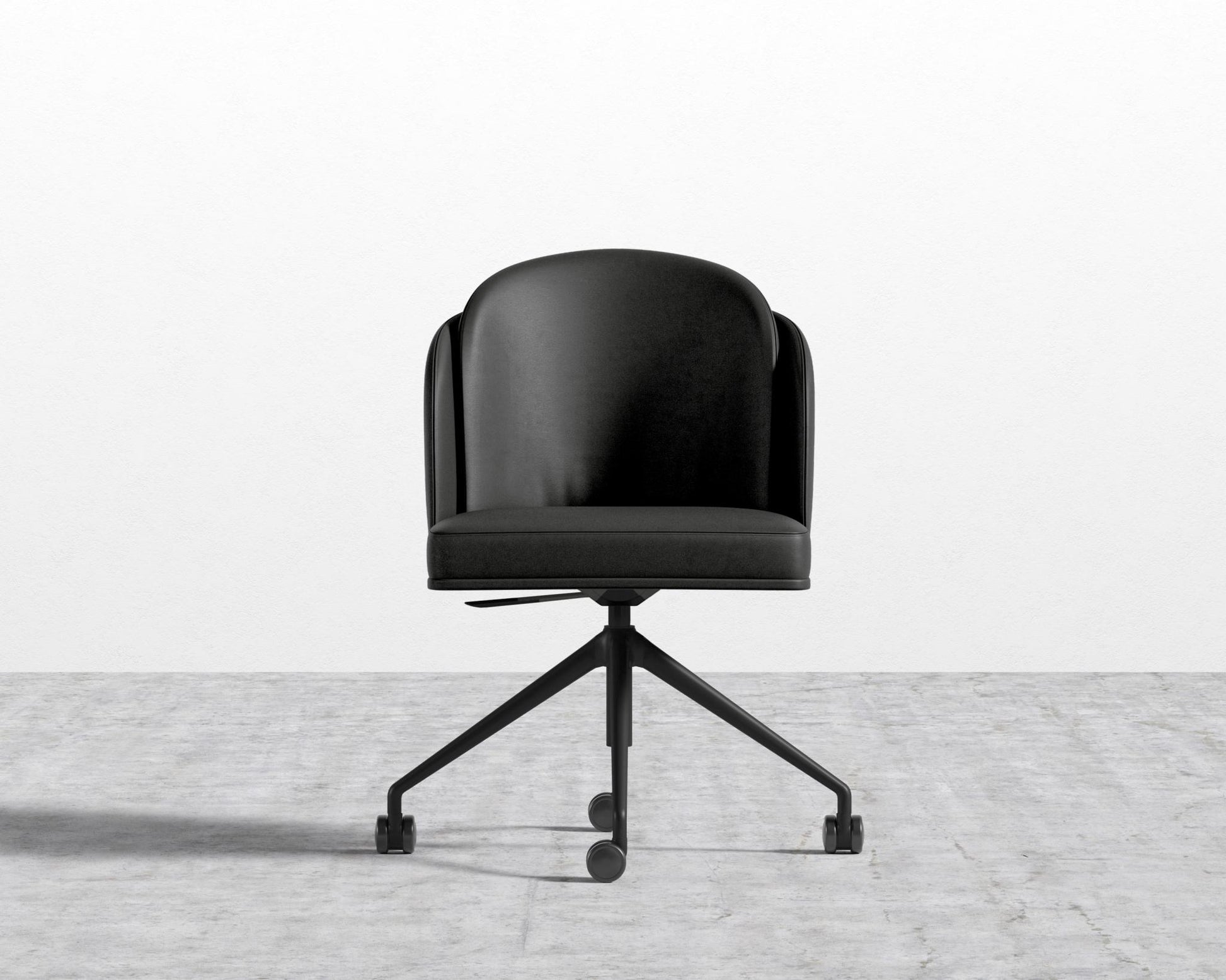 Angelo Office Chair - Trento Microfiber Leather - Trento Jet Black