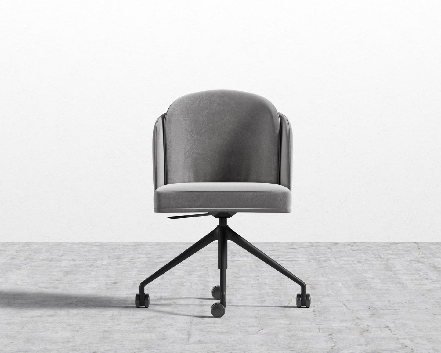 Angelo Office Chair - Plush Velvet - Glacier Grey