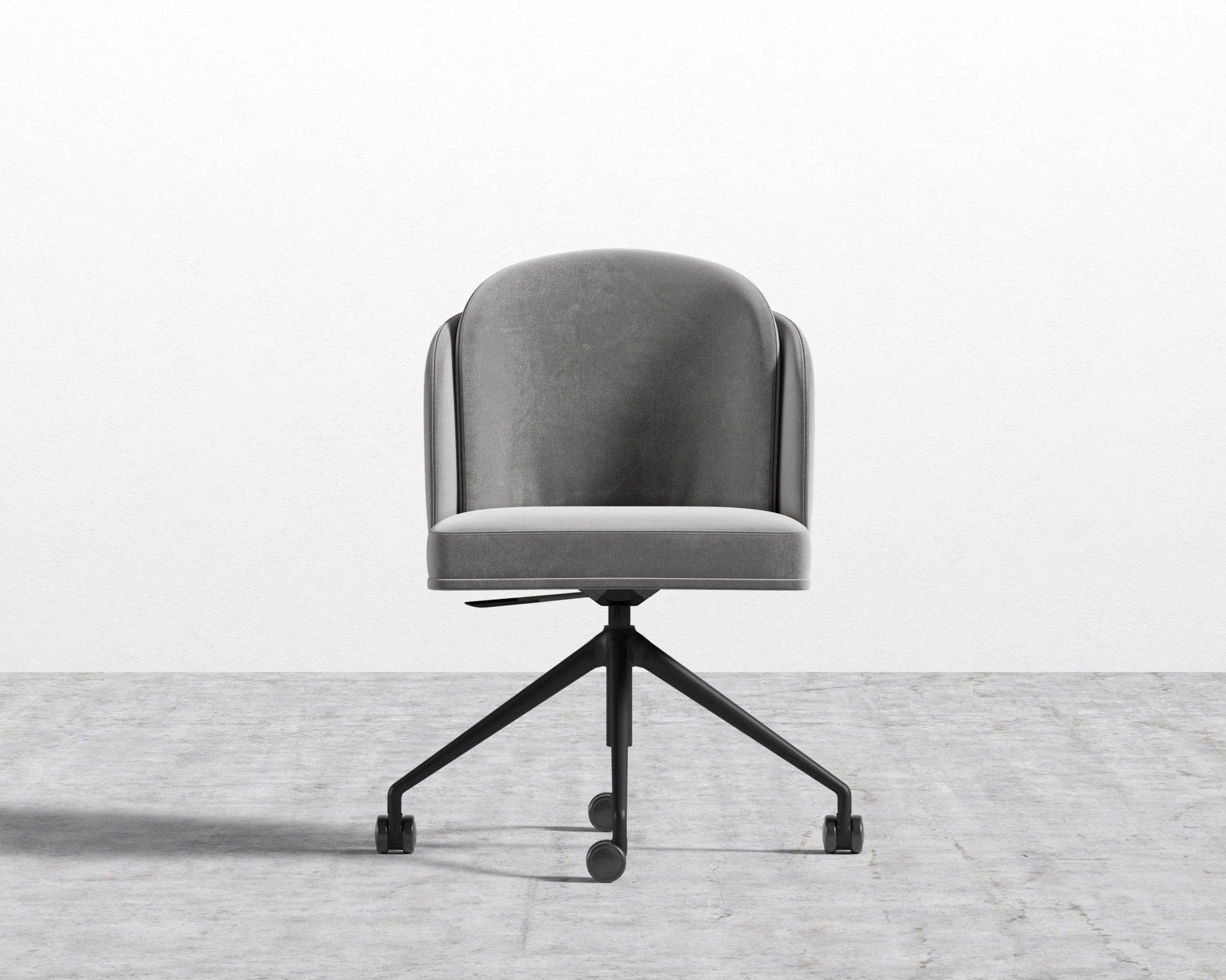 Angelo Office Chair - Plush Velvet - Glacier Grey