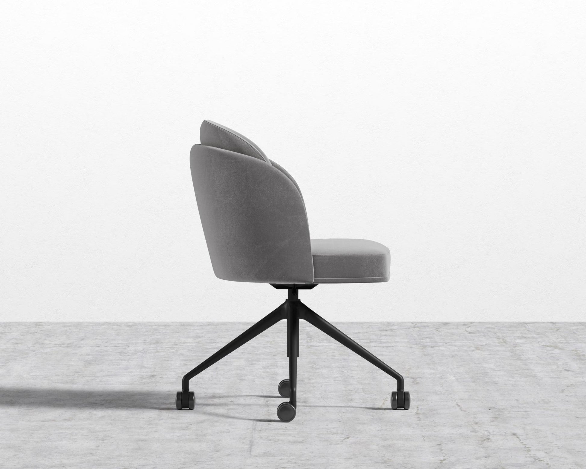 Angelo Office Chair - Plush Velvet - Glacier Grey