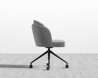 Angelo Office Chair - Plush Velvet - Glacier Grey