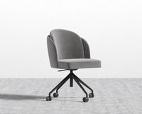 Angelo Office Chair - Plush Velvet - Glacier Grey
