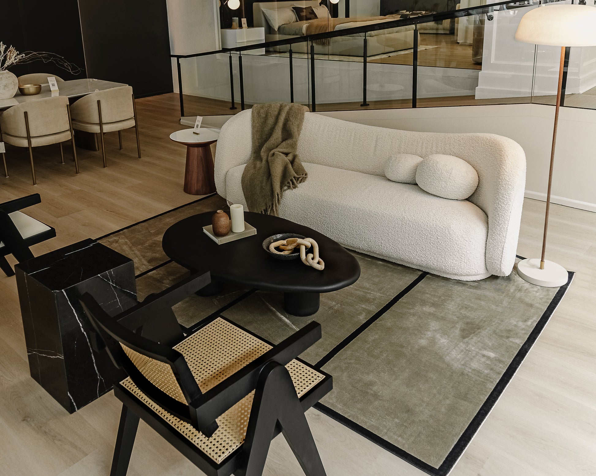 Diane Sofa Scene in Pearl