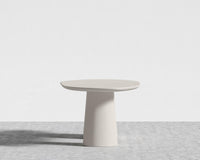 Alessia Dining Table - 84" | 213cm, Alabaster Matte Lacquer with Grain