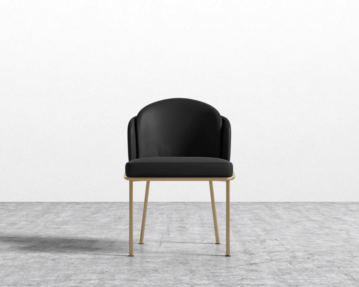 Angelo Dining Chair - Black - Angelo, PU Leather - Monaco Black
