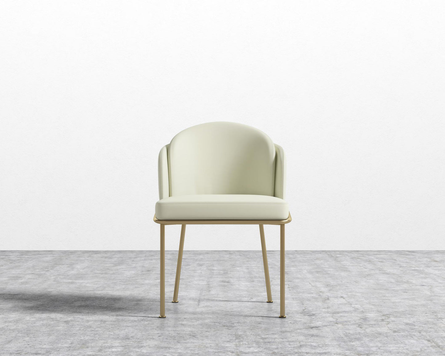 Angelo Dining Chair - Black - Angelo, PU Leather - Monaco Cream