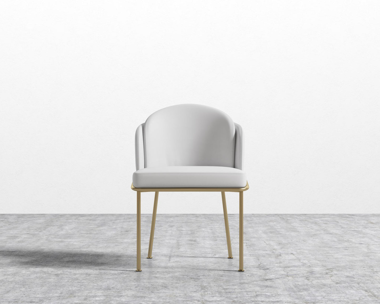 Angelo Dining Chair - Black - Angelo, PU Leather - Monaco White