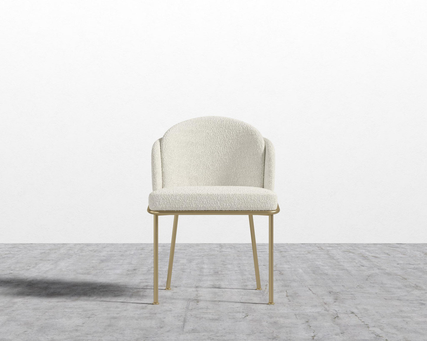 Angelo Dining Chair - Black - Angelo, Chatou Bouclé - Pearl