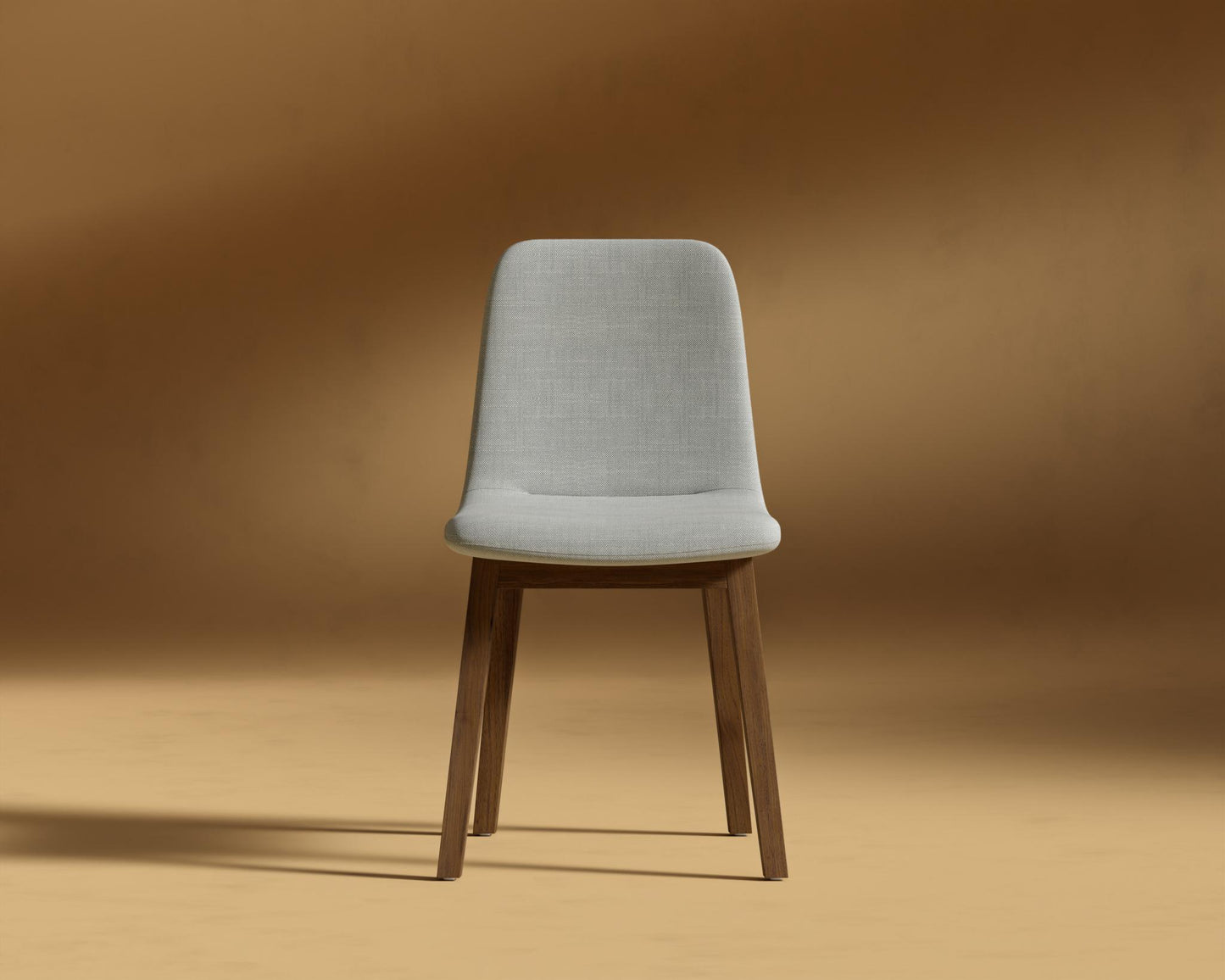 Aubrey Side Chair - Walnut Stain, Performance Linen - Dove