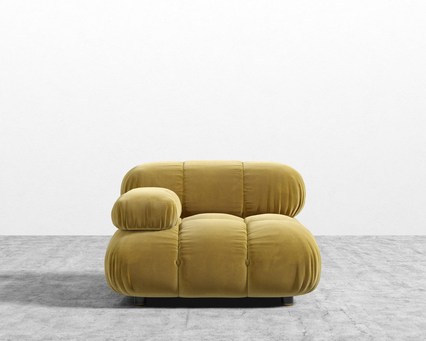 Belia Left Arm - Plush Velvet - Golden Beryl