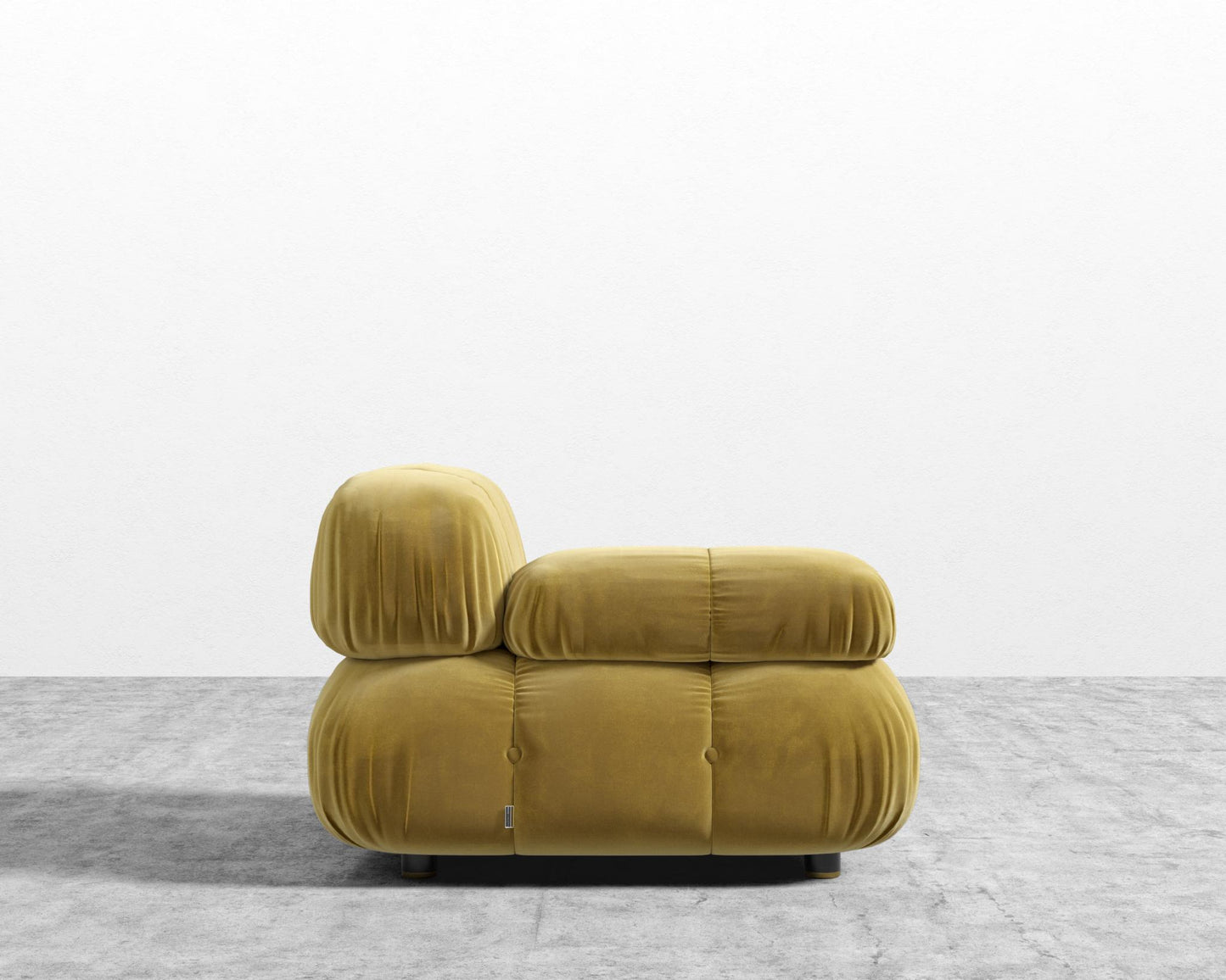 Belia Left Arm - Plush Velvet - Golden Beryl