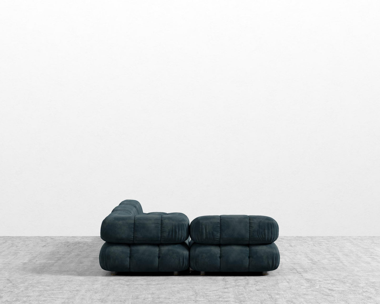 Belia Modular Sectional - Plush Velvet - Prussian