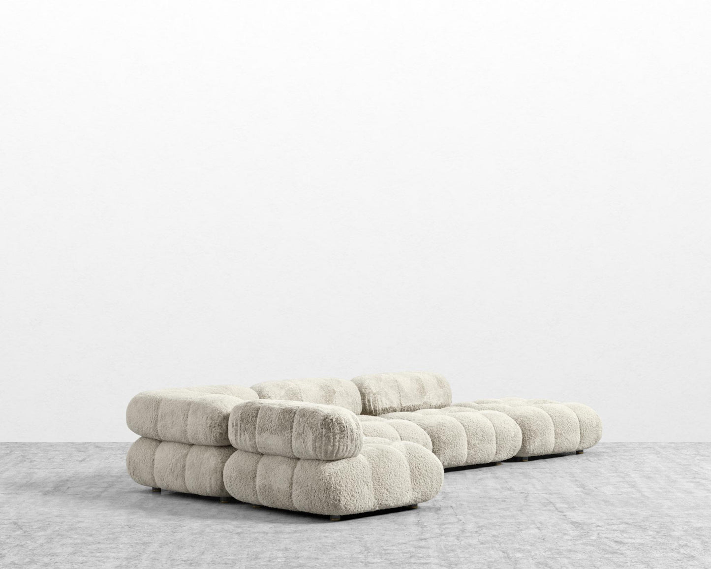 Belia Modular Sectional - Shearling - Almond