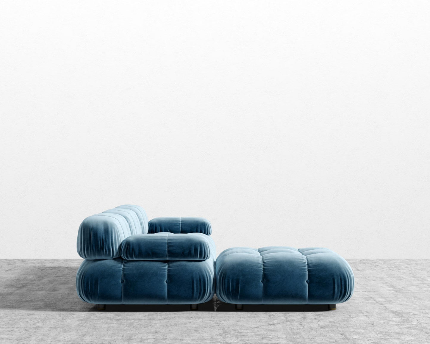 Belia Sectional Sofa - Plush Velvet - Solstice