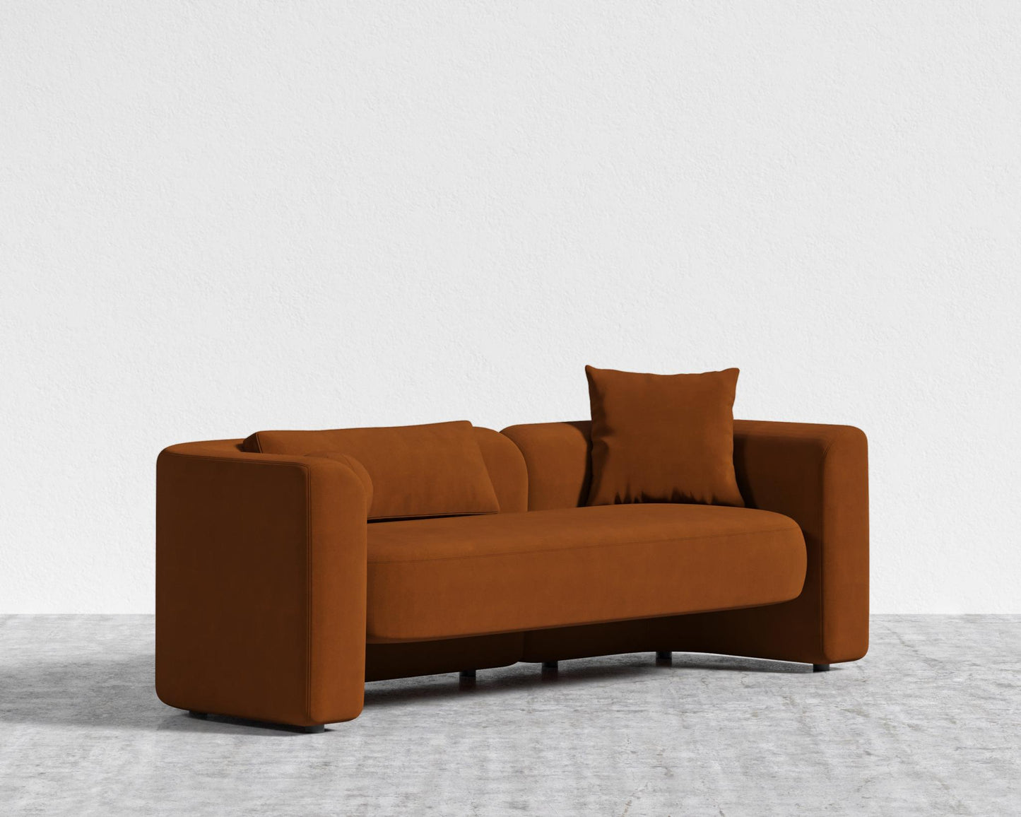 Bilbao Sofa - Faux Mohair - Cognac