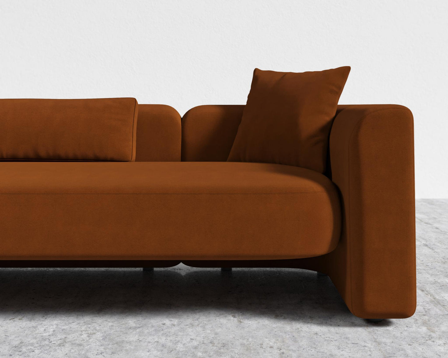 Bilbao Sofa - Faux Mohair - Cognac