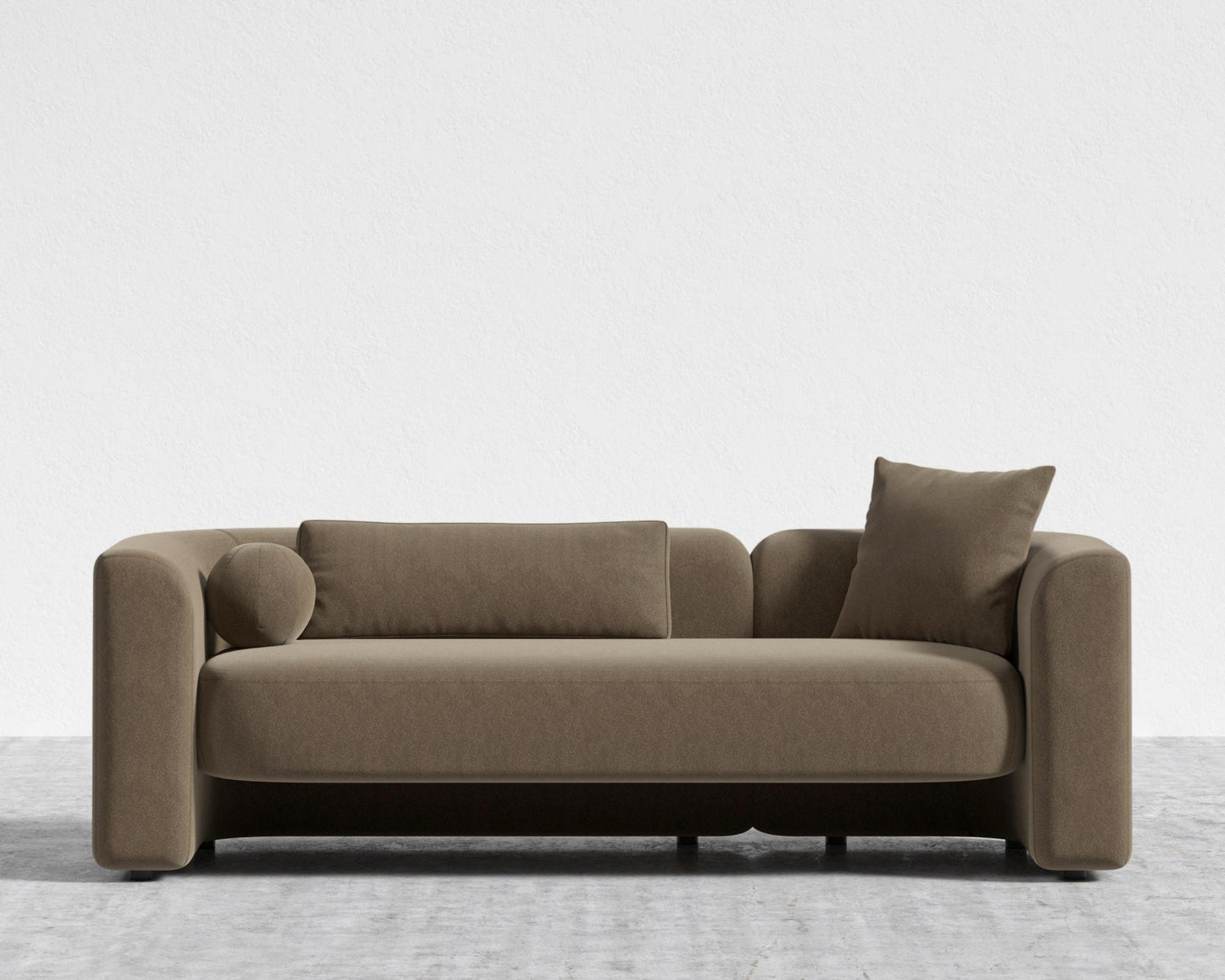 Bilbao Sofa - Ombra Velvet - Smoky Brown