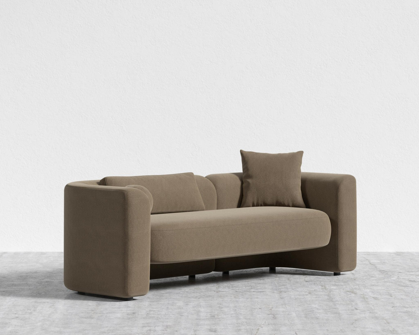 Bilbao Sofa - Ombra Velvet - Smoky Brown