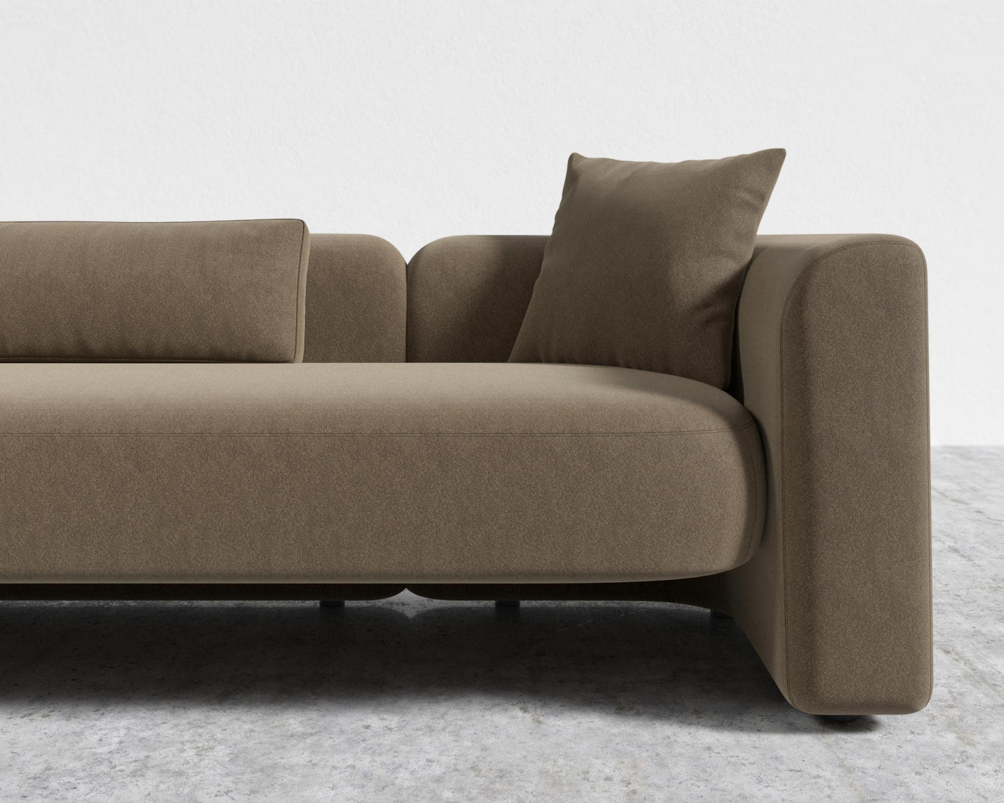 Bilbao Sofa - Ombra Velvet - Smoky Brown