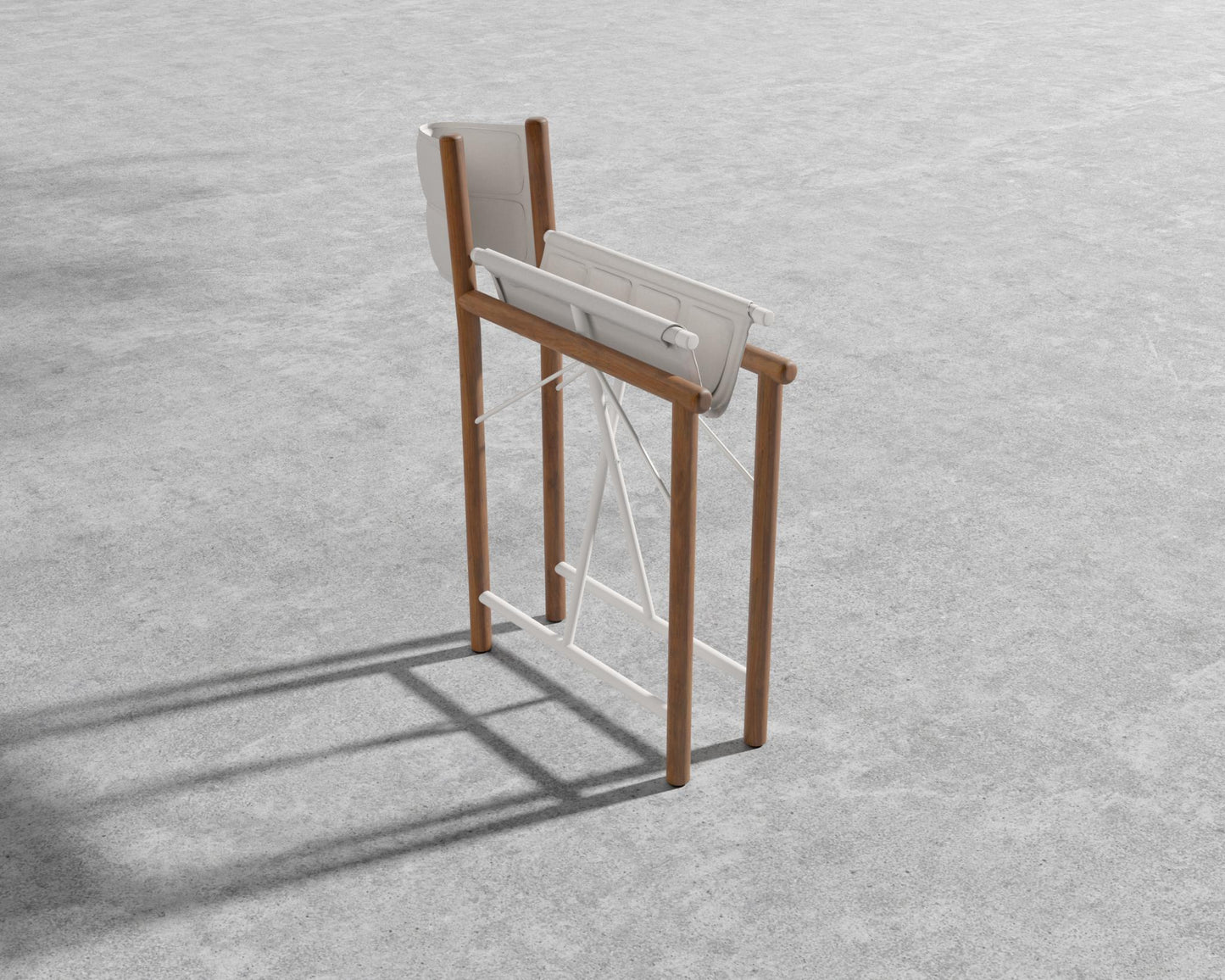 Coppola Outdoor Dining Chair - Teak, Outdoor Fabric - Palisades