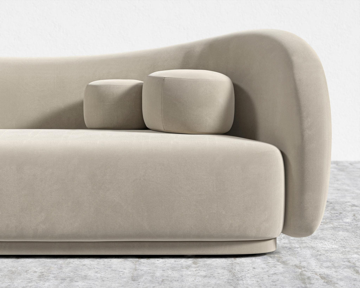 Diane Sofa - Signature Plush Velvet - Warm Taupe