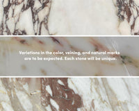 Liza Side Table (Black Label) - Viola Marble