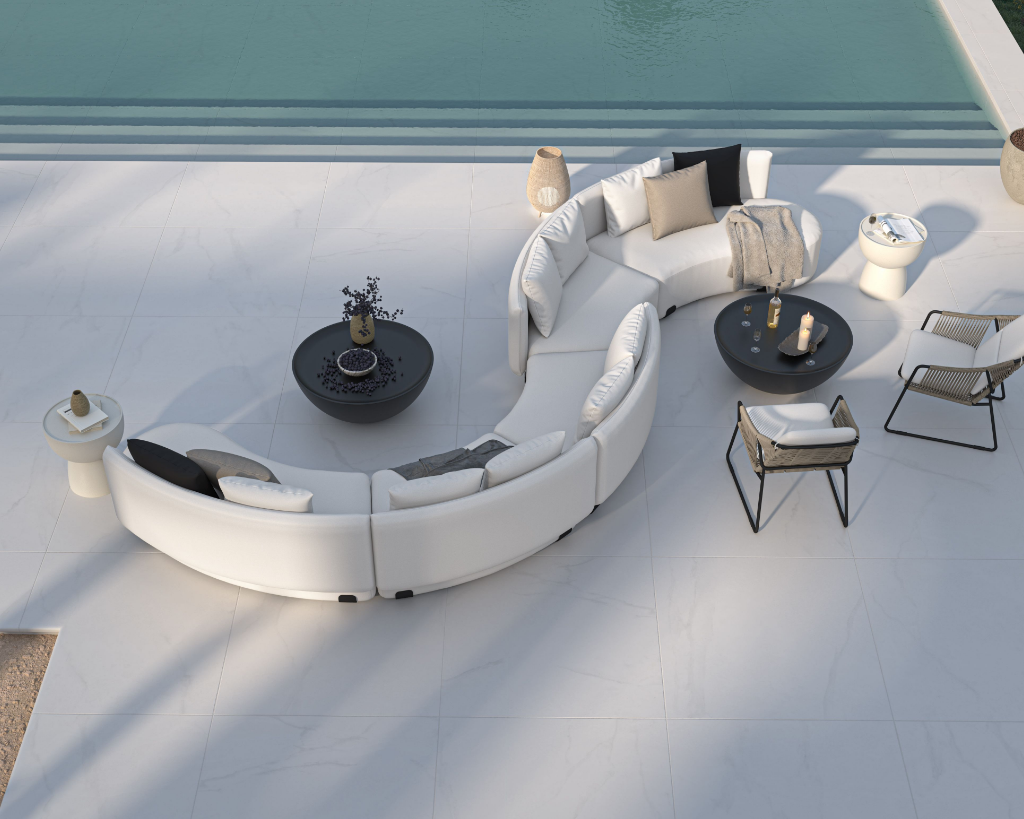 Tano Outdoor Curved S-Shape Modular Sectional