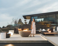 Arya Outdoor Modular Featuring Francis End Table