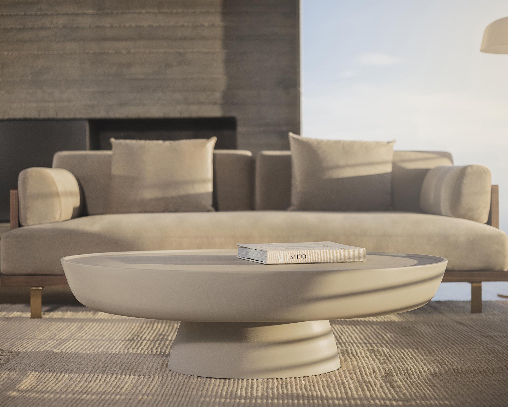 Maria Collection featuring Maria Coffee Table and Maria Sofa in Taupe