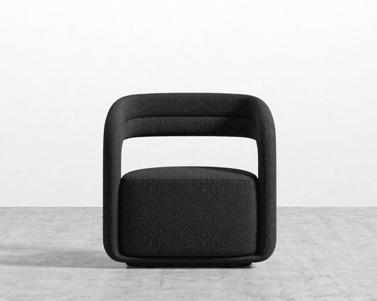 Mia Lounge Chair - Chatou Boucle - Caviar
