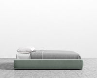 Modular Bed Frame - King - Plush Velvet - Moonstone