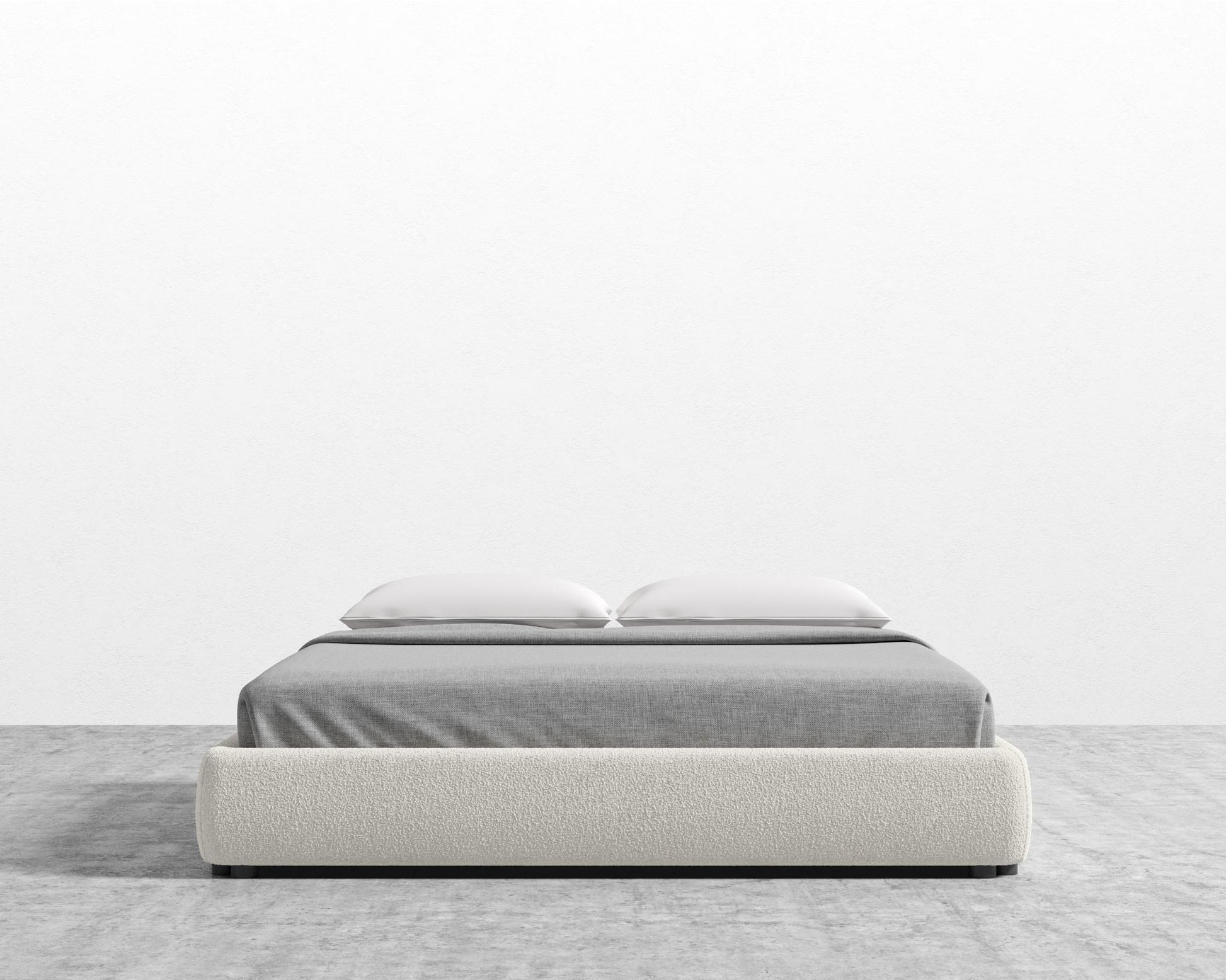 Modular Bed Frame - King - Chatou Boucle - Pearl