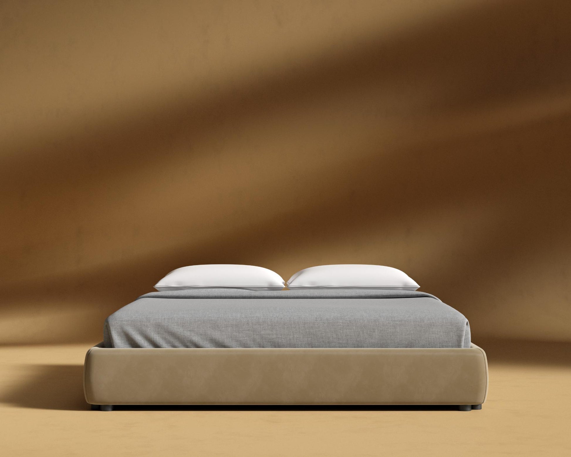 Modular_Bed_Frame_King_Plush_Velvet_Dune