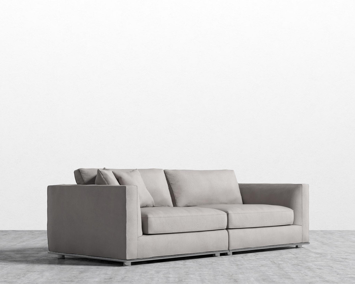 Milo Sofa - Venice Suede - Chiffon