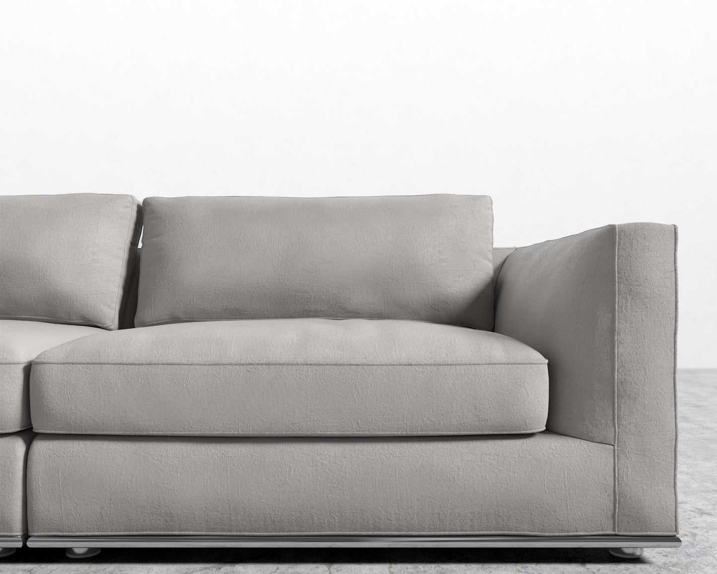 Milo Sofa - Venice Suede - Chiffon